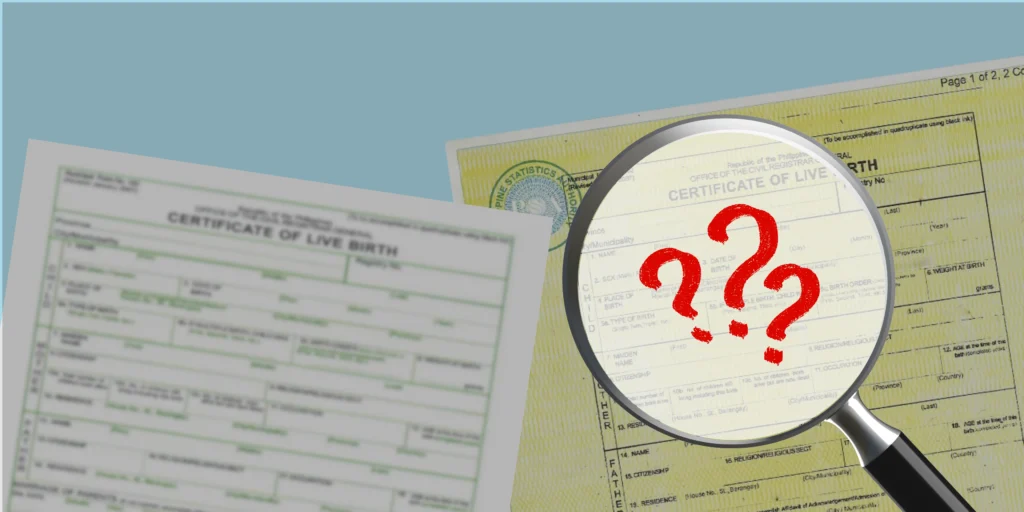common reasons why civil registry documents missing